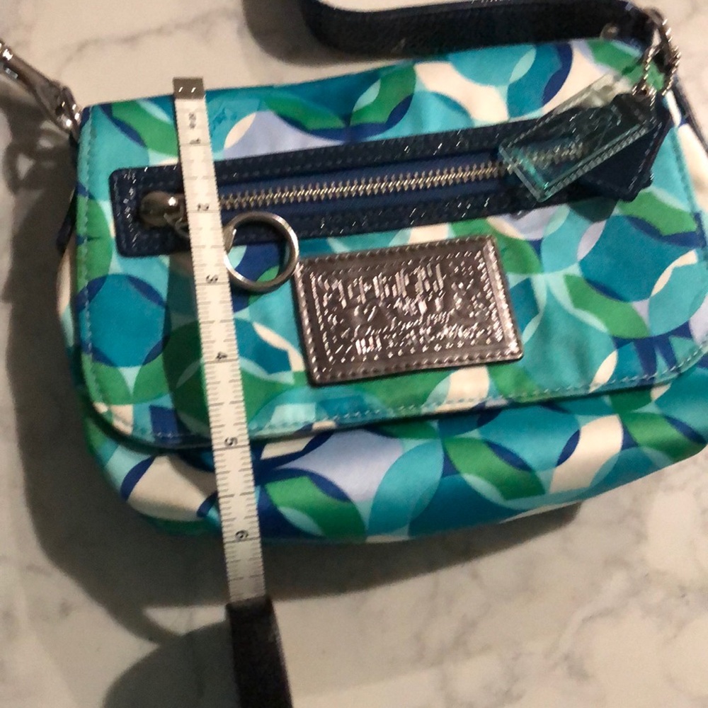 Coach blue and green multi color Bag - Picture 4 of 7